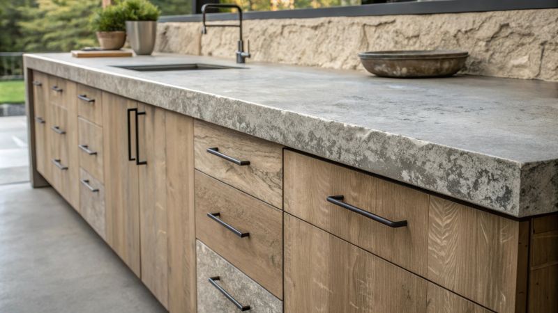 Cement Counter Installation in Sonoma County, CA